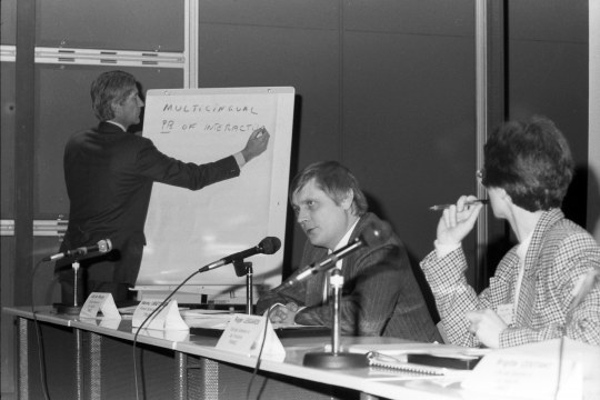 Ecsite's founding meeting, 9 January 1989