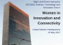 UN headquarters, 15 May. ECOSOC high event Women in Innovation and Connectivity: The Role of the Private Sector